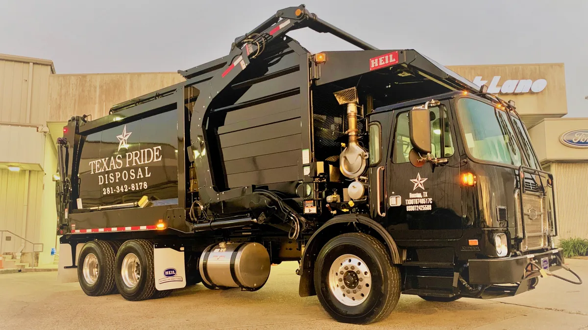 Texas Pride Disposal truck