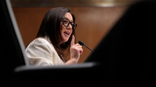 Lori Chavez-DeRemer, President Donald Trump’s pick to lead the Labor Department, testifies during her confirmation hearing