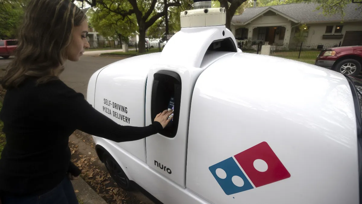 Domino's Nuro robot delivery