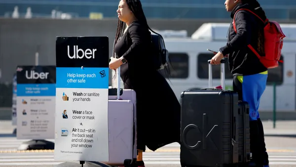 Uber rideshare airports Adyen payments