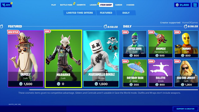 Fortnite Store