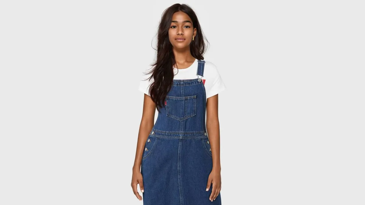 An AI-generated model wearing Levi's