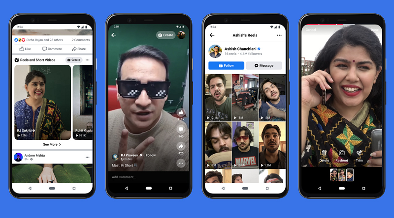 Facebook Reels sharing