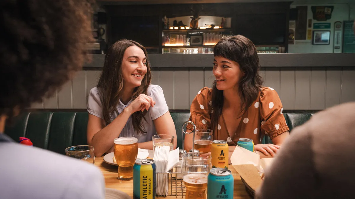 Imagery featuring products from Athletic Brewing Company