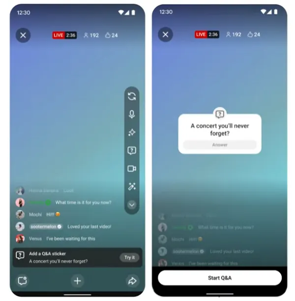 YouTube Live QA