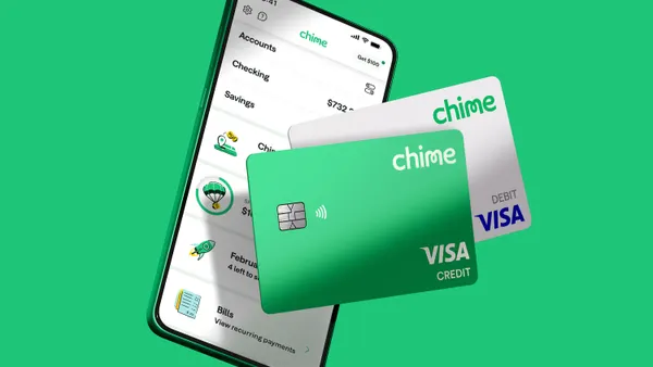 Neobank CHime, banking products Chime