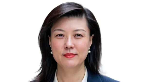 A headshot of Julia Wang, Labcorp's incoming CFO.