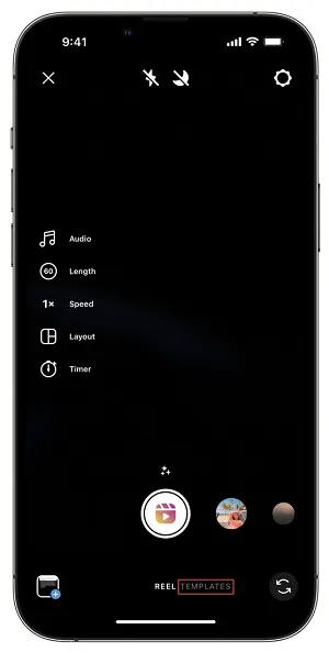 Instagram Reels templates