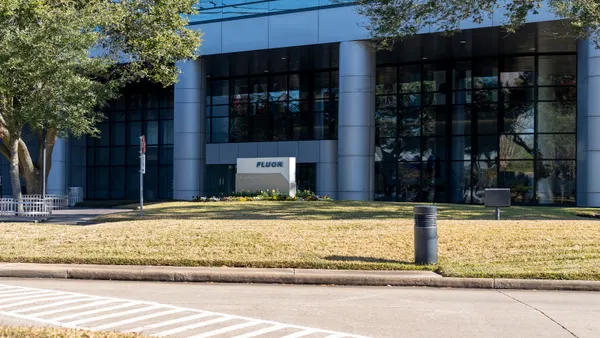 Entrance to the Fluor Corporation office building