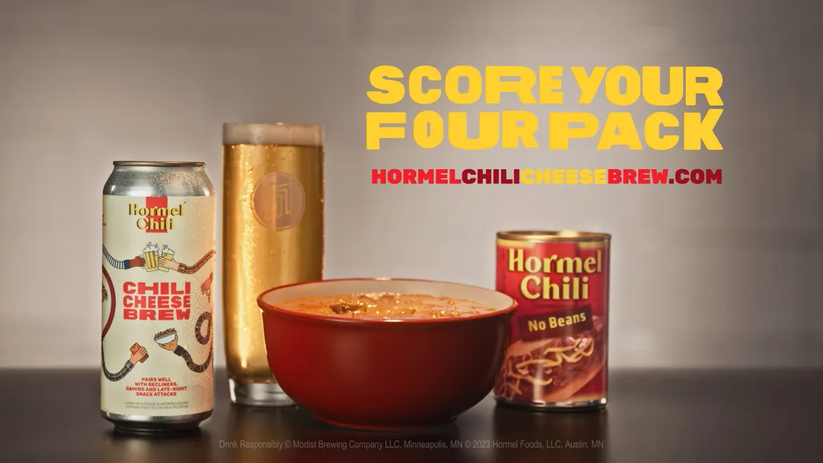 chili beer hormel super bowl
