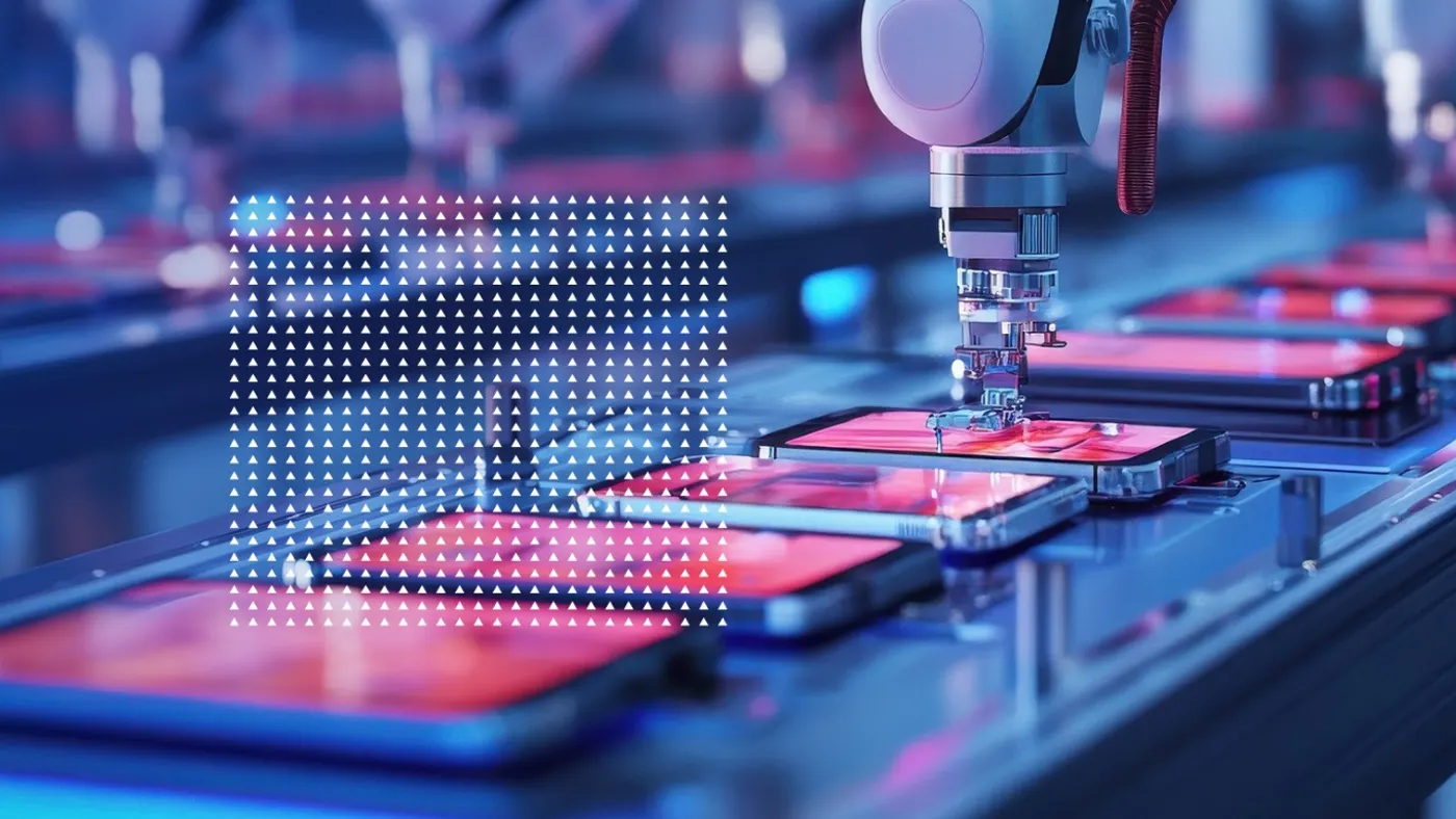 RAM Chip being manufactured