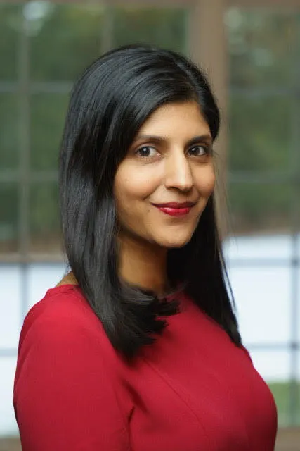A headshot of Saranya Loehrer