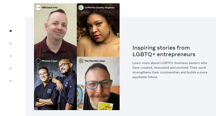 Meta LGBTQ support site