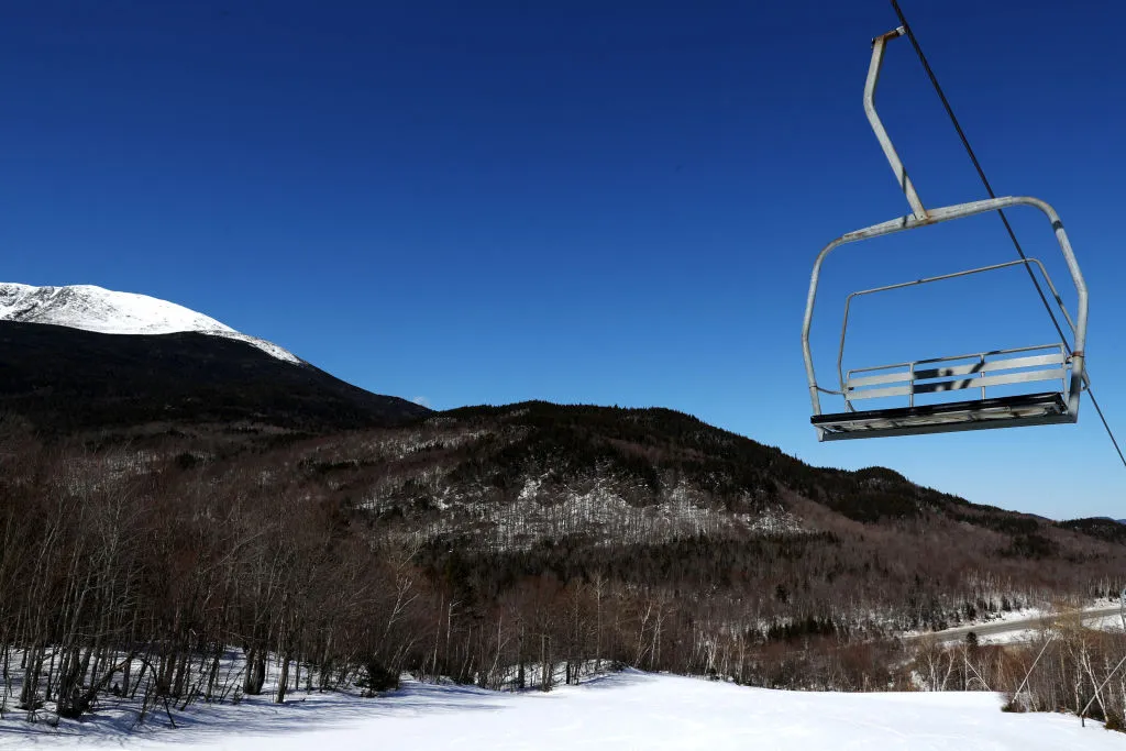 An empty Vail Resorts ski lift