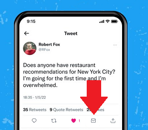 Twitter DM button test