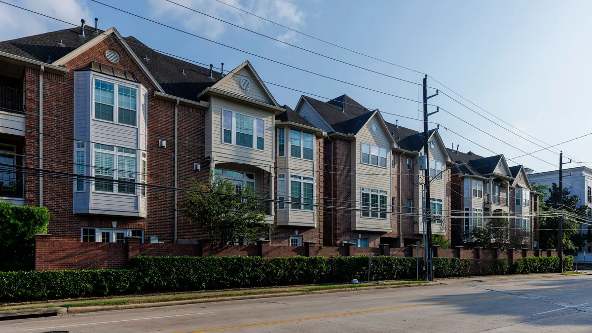townhouses, Houston, Texas, fourth ward, brick, apartments