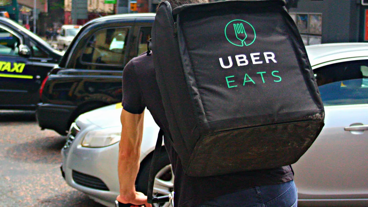 Uber Eats courier