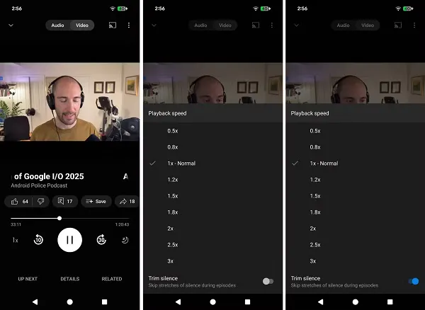 YouTube Trim Silence