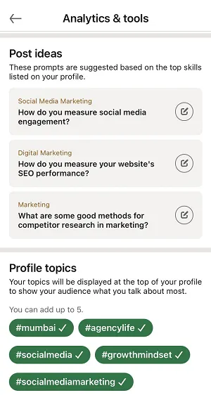 LinkedIn Creator Tools