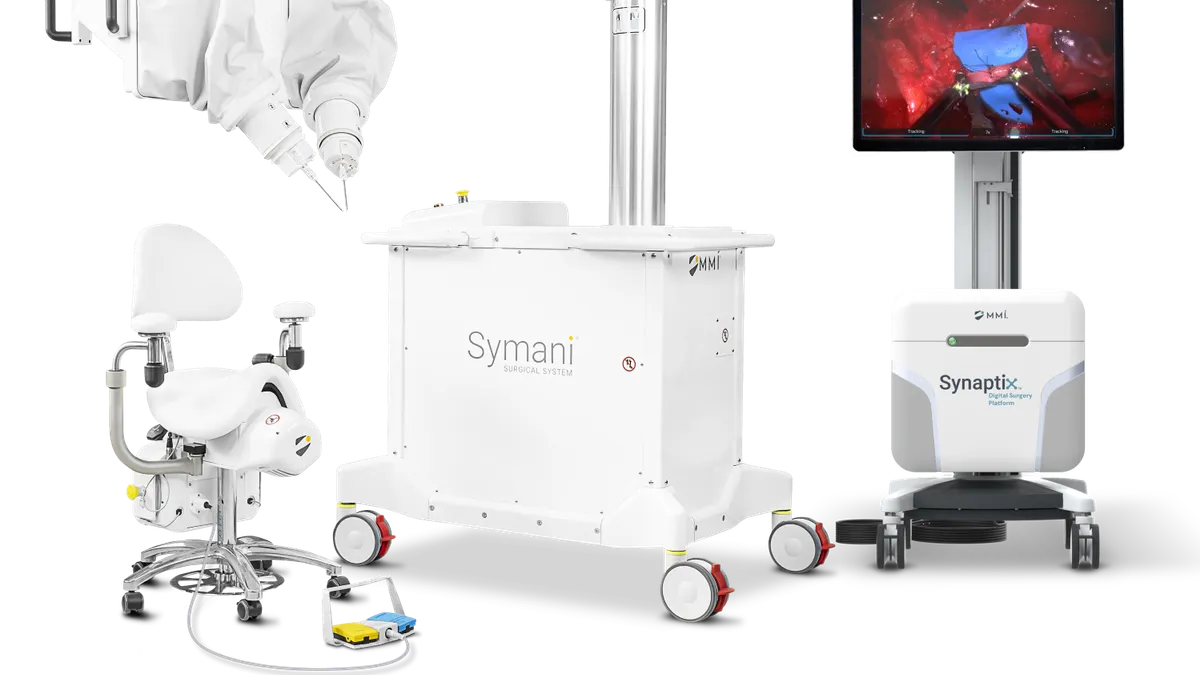 The Symani surgical system and Synaptix digital surgery platform.