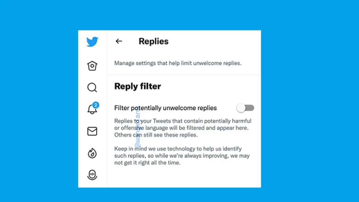 Twitter Reply Filter
