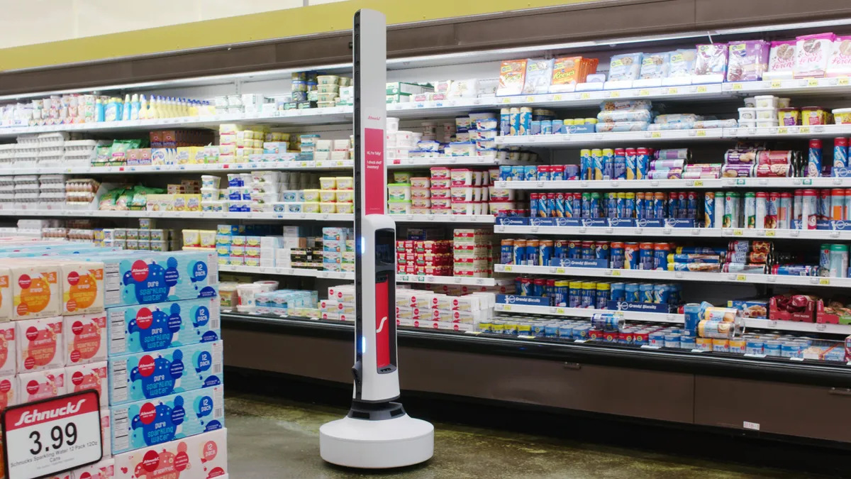 Tally 3.0 robot in a Schnucks supermarket