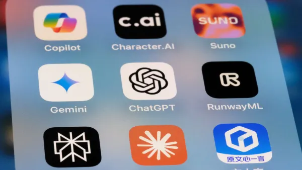 OpenAI ChatGPT, Google Gemini, Runway, Perplexity AI, Claude, Microsoft Copilot, character.ai, Suno AI and Baidu Ernie Bot. Assorted AI apps