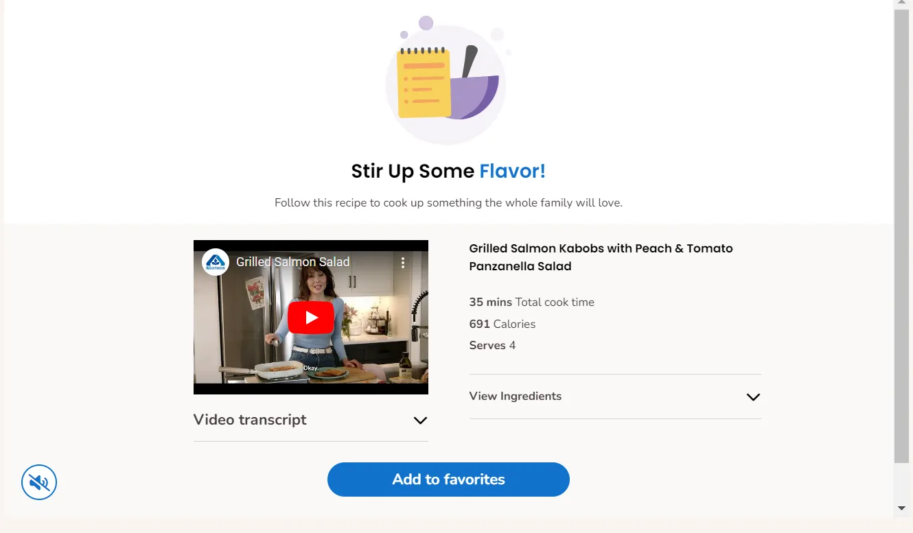 A recipe video in Albertsons' Flavor Adventure