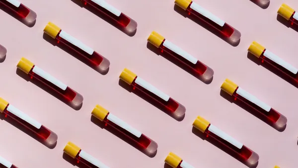 blood test tubes