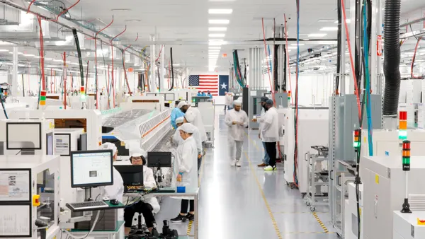 Apple employees work at the company's Houston facility, where it assembles servers for data centers around the country.