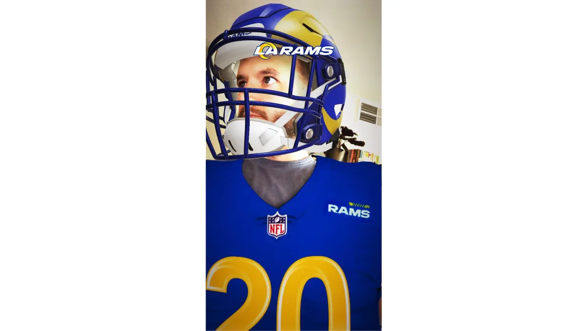 L.A. Rams reveal new uniforms with Snapchat AR Lens