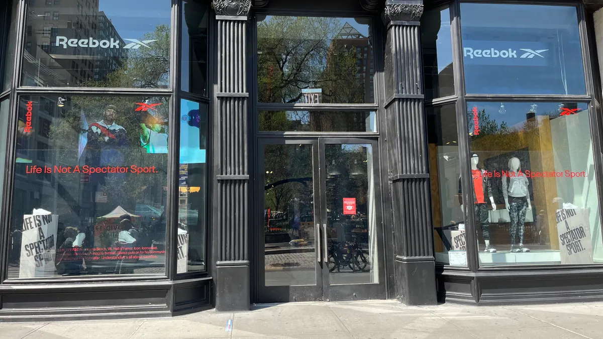 A Reebok storefront in New York City