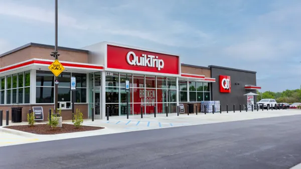 QuikTrip's front entrance of its Gen 4 store in Oklahoma