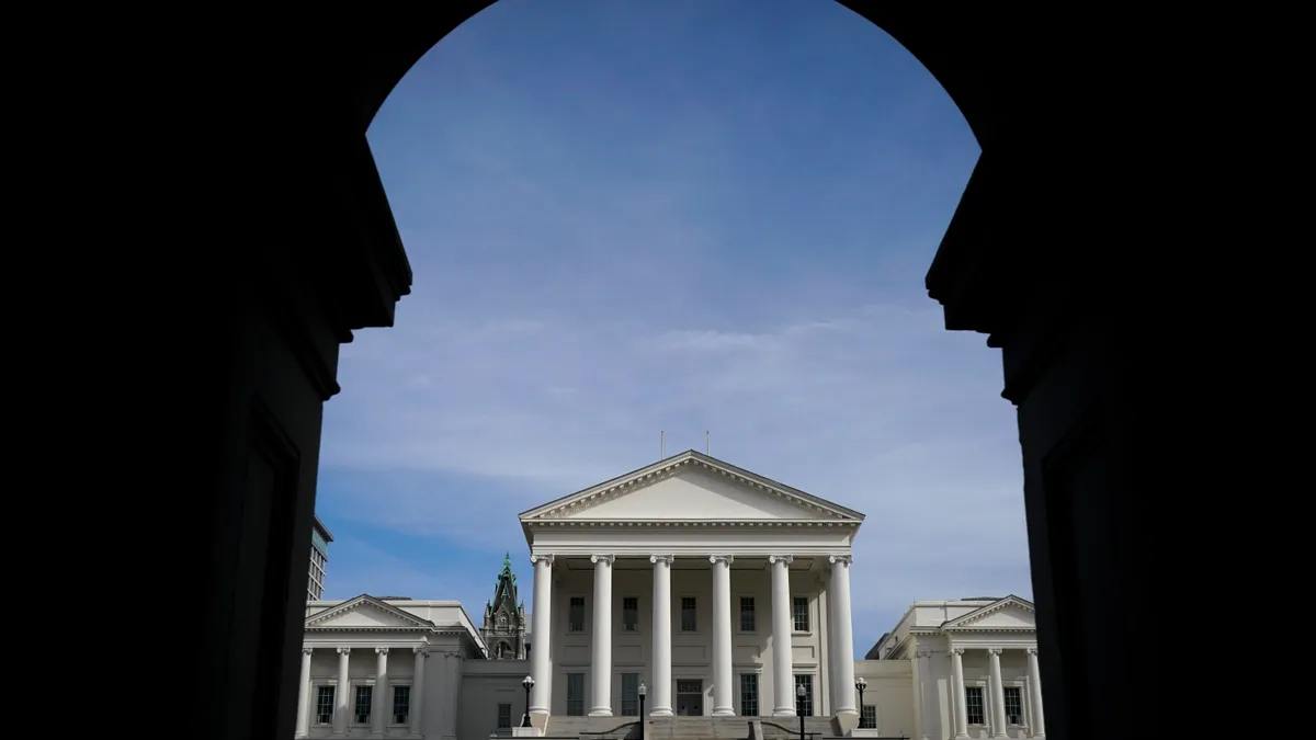 The Virginia state capitol