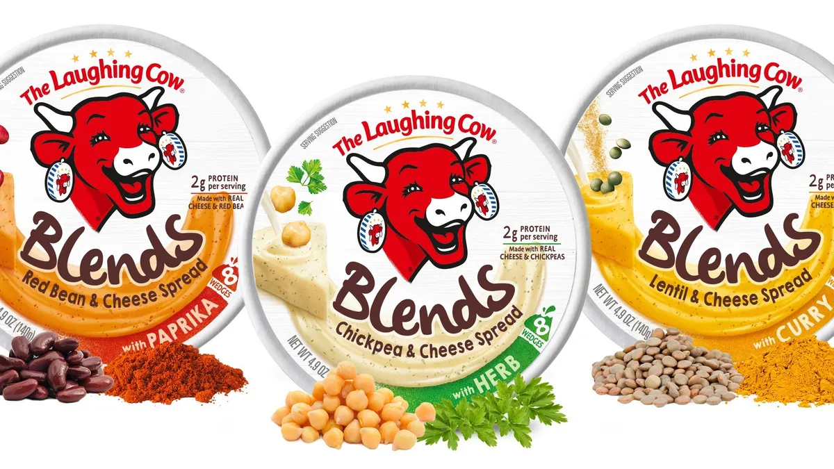 Bel Brands USA launched hybrid plant- and dairy-based varieties of The Laughing Cow cheese in 2021.