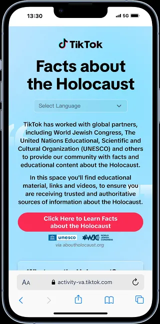 Tiktok Holocaust Remembrance Day