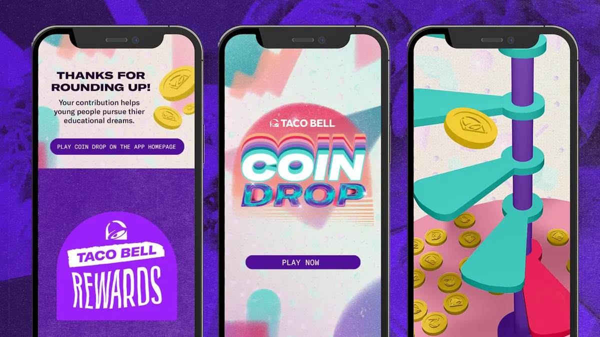 Taco Bell brings back coin drop game to boost mobile app