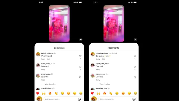 Instagram edit comments