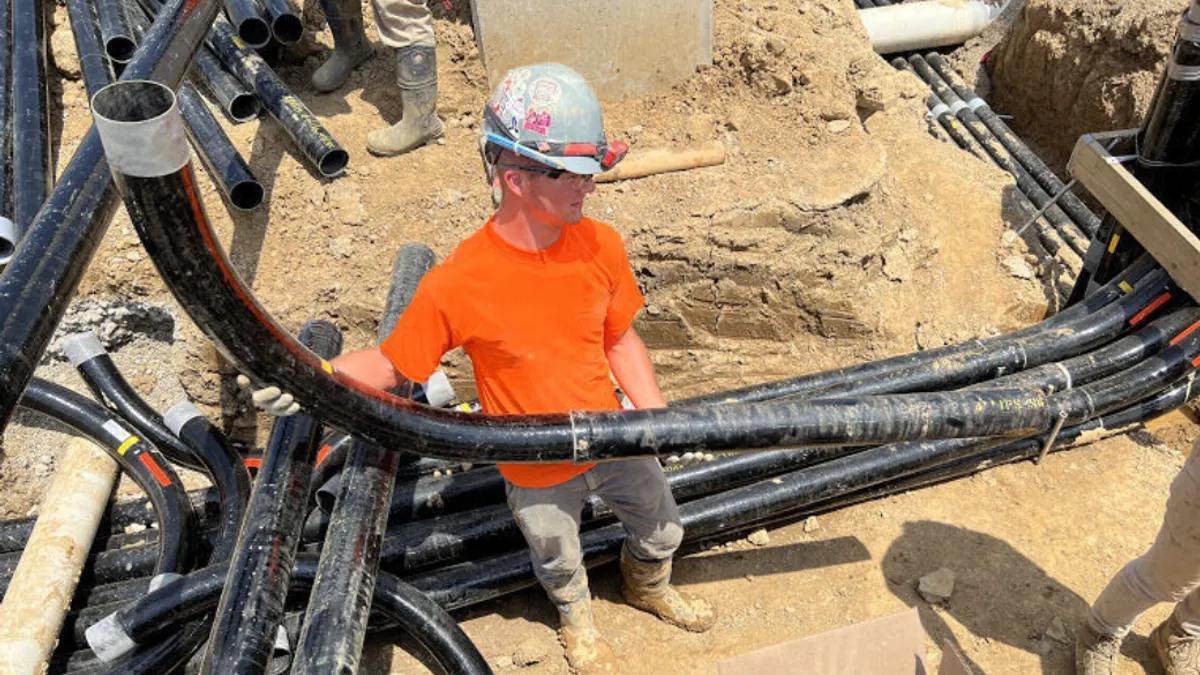 Construction worker on site