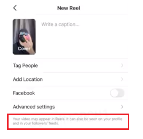 Instagram video upload flow