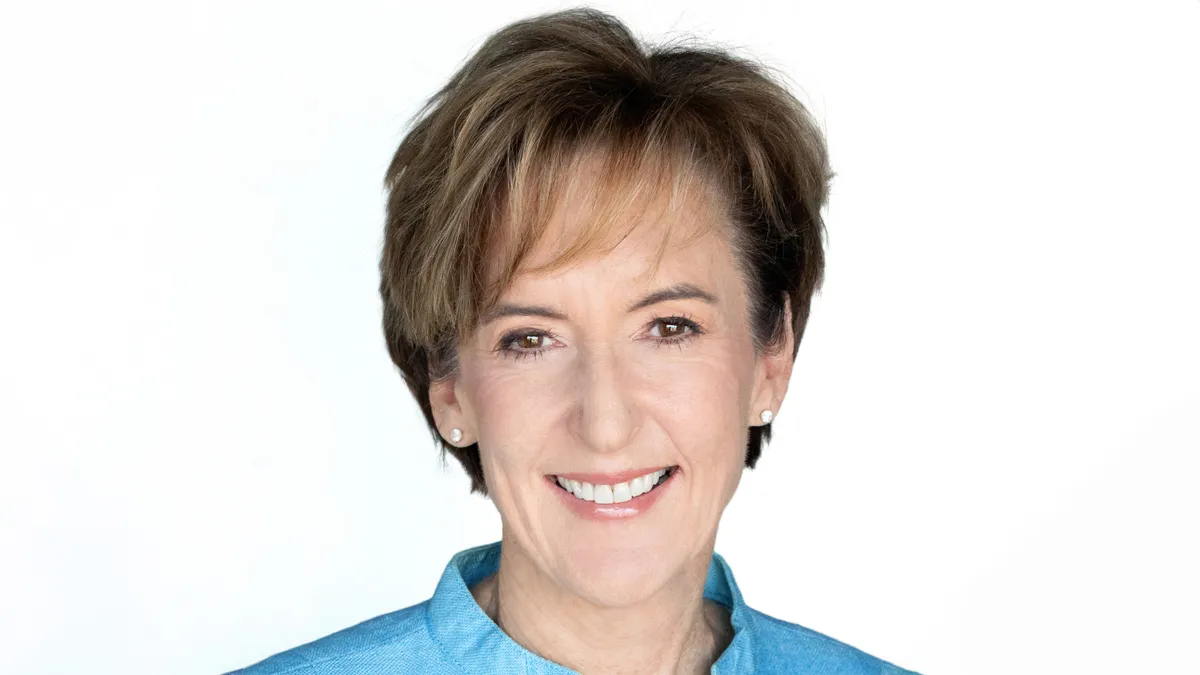 A headshot of Wells Fargo executive Mary Mack.