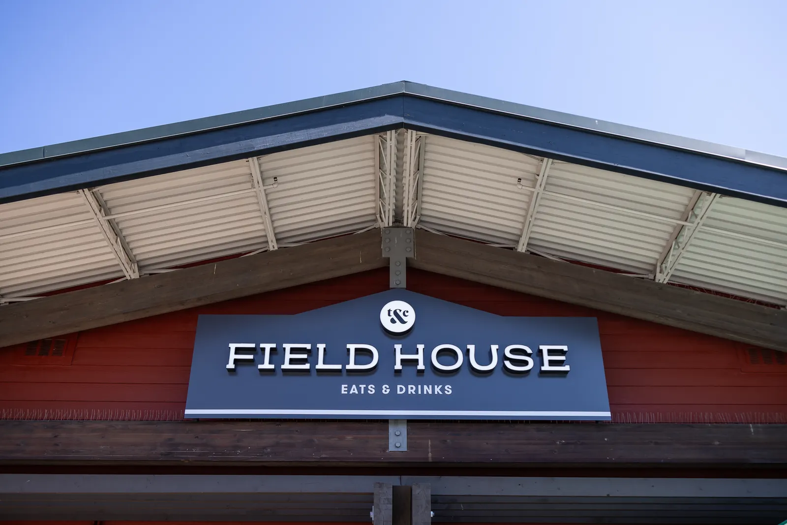 The entrance to Town & Country Market's Field House restaurant