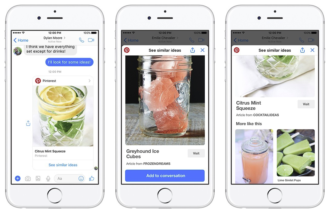 Pinterest Adds New Facebook Messenger Integrations to Boost Exposure and Usage | Social Media Today