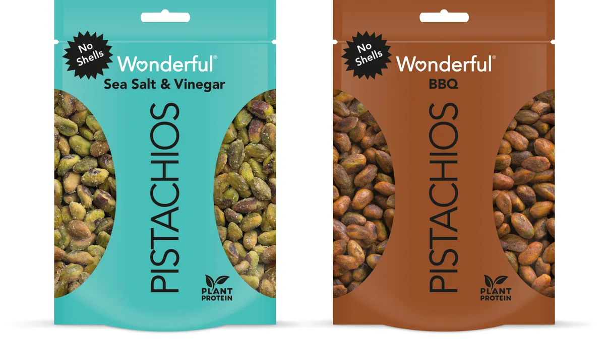 Provided image of new Wonderful Pistachios flavors