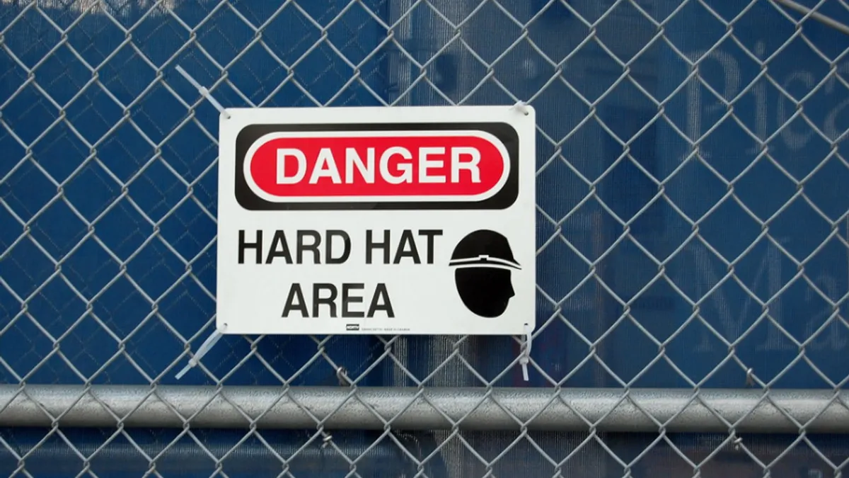 hard hat sign