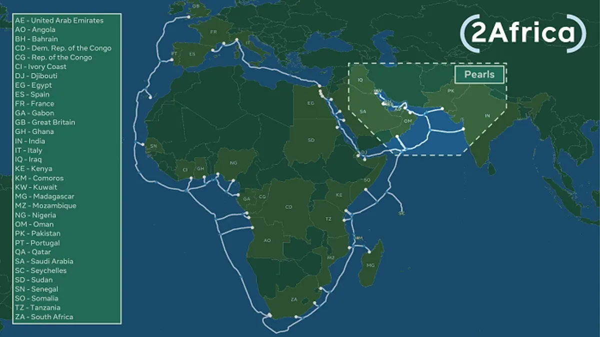 Facebook 2Africa project