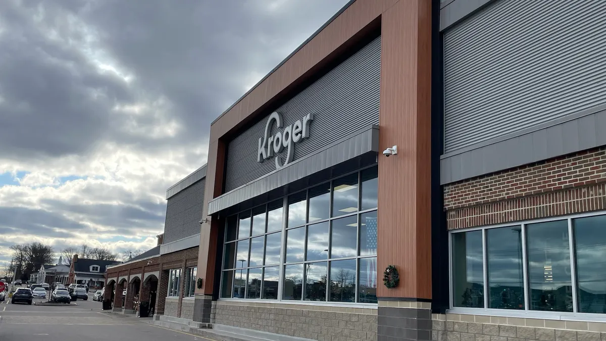 Exterior of a grocery store.