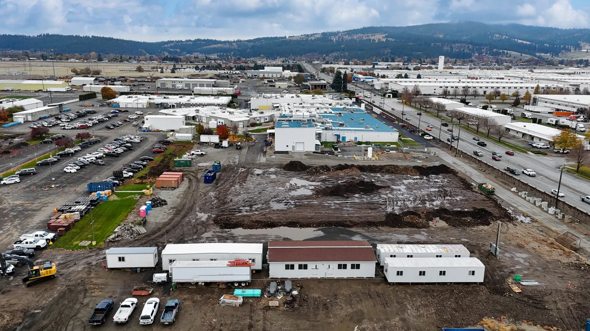 The southside view of Solstice Advanced Materials facility groundbreaking site