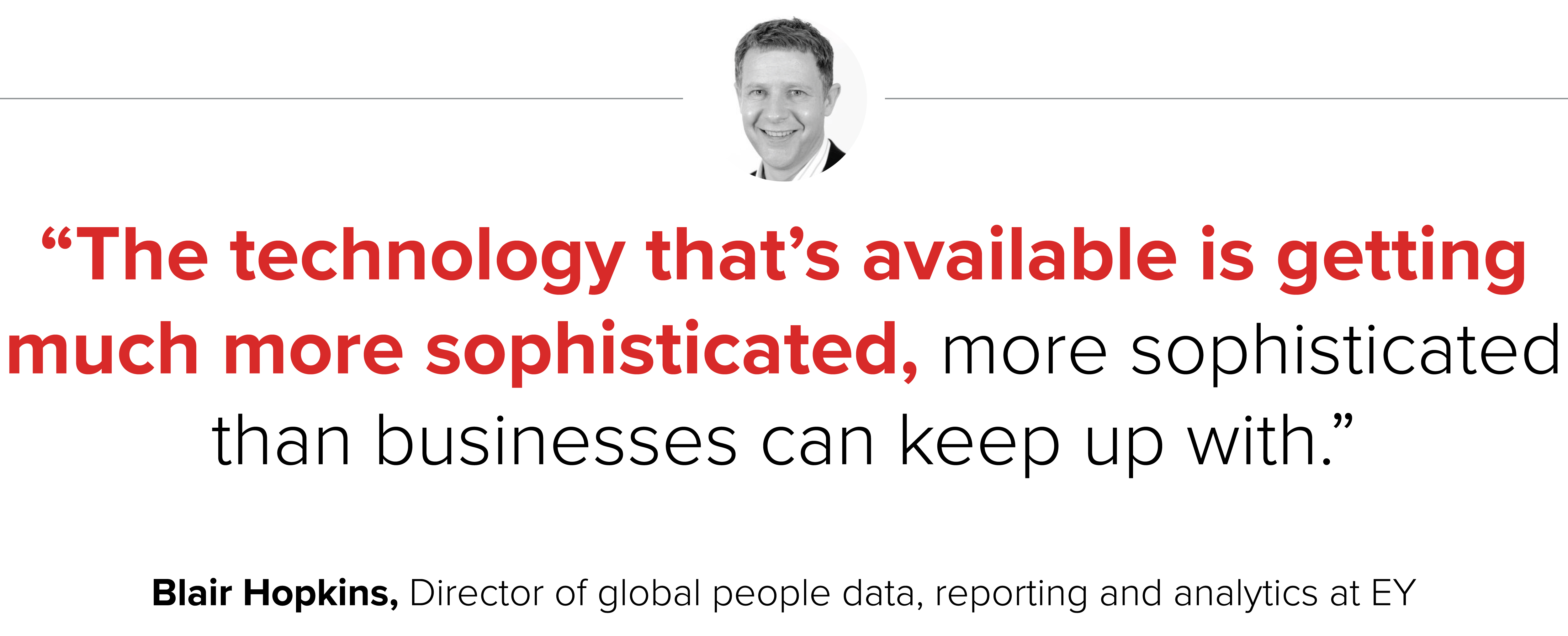 Technology used in people analytics at EY