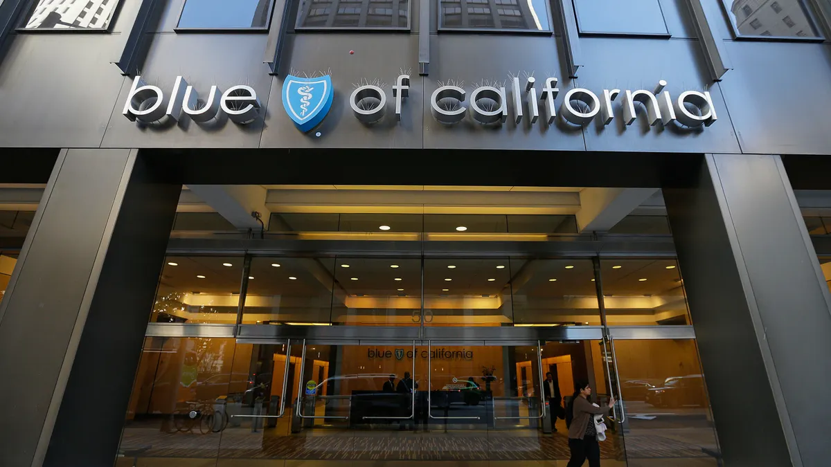The facade of Blue Shield of California's headquarters.